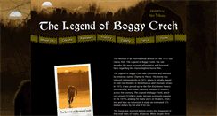 Desktop Screenshot of legendofboggycreek.com