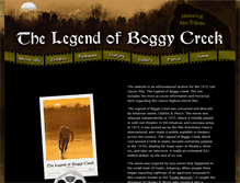 Tablet Screenshot of legendofboggycreek.com